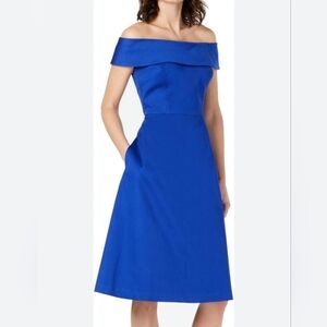 Calvin Klein royal blue cotton dress with pockets size 8